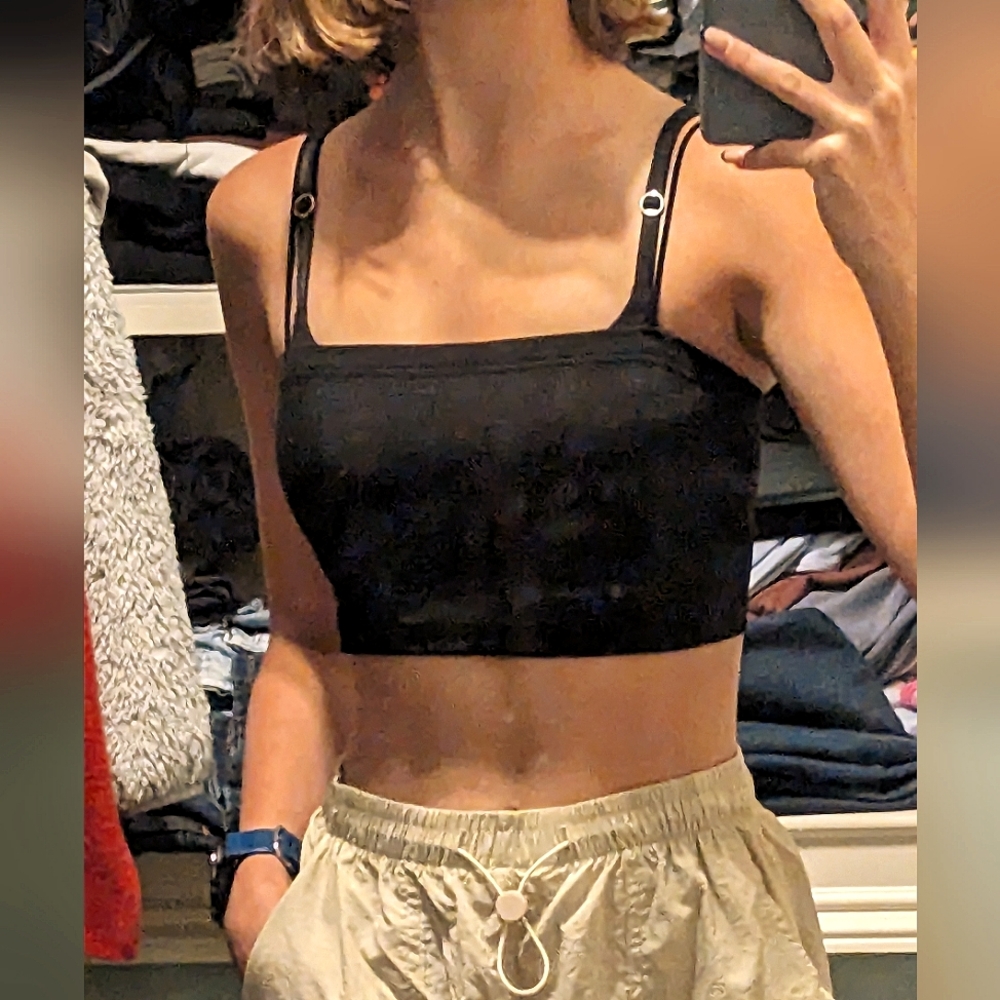 Black tank top